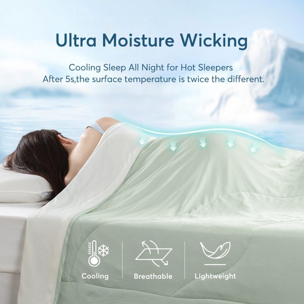 New Original Packaging - Cooling Comforter - Green - King Size